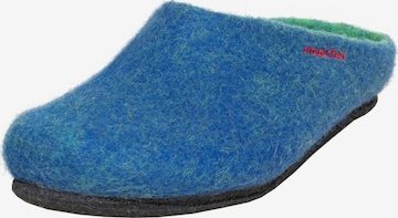 MagicFelt Slippers 'Filzpantoffel Magicfelt 709' in Blue: front