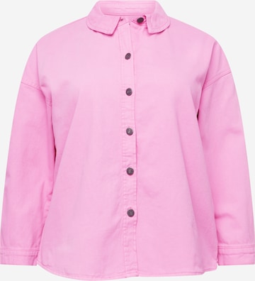 Noisy May Curve Blouse 'Matilda' in Roze: voorkant