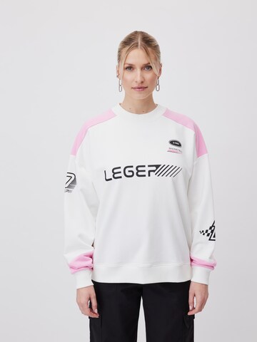 LeGer by Lena Gercke Sweatshirt 'Jovana' in Wit: voorkant