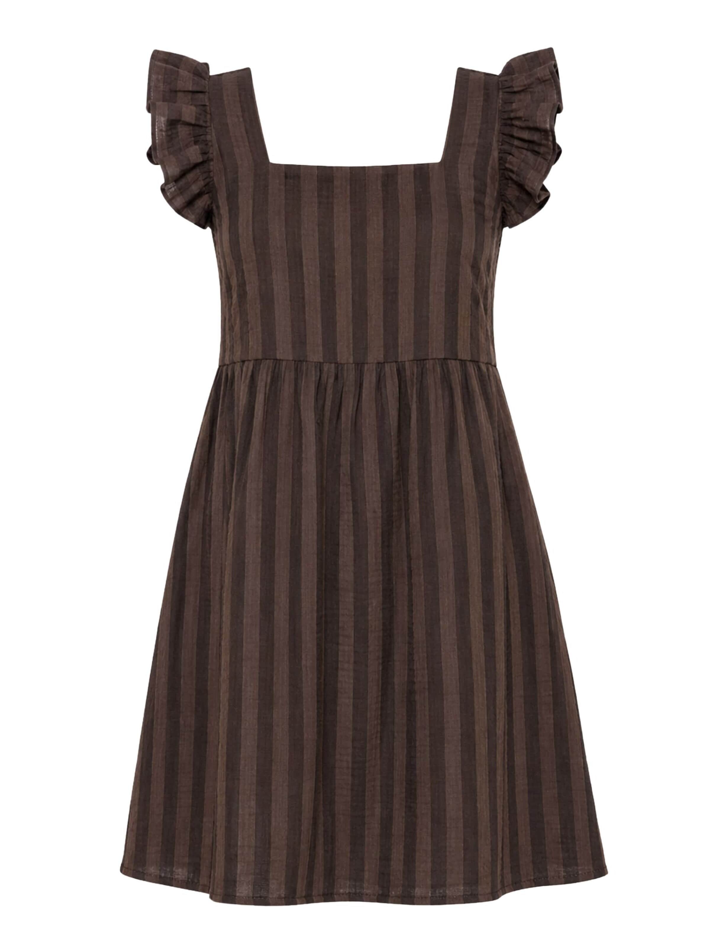 SASSYCLASSY Kleid‌‌‌‌‌ in Braun: Vorderseite