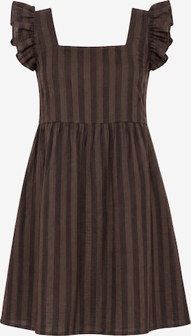 SASSYCLASSY Kleid in Braun: Vorderseite
