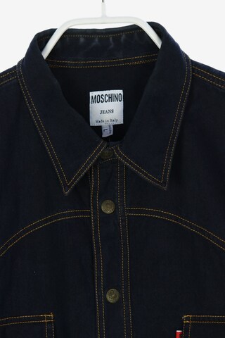 MOSCHINO Button Up Shirt in L in Blue