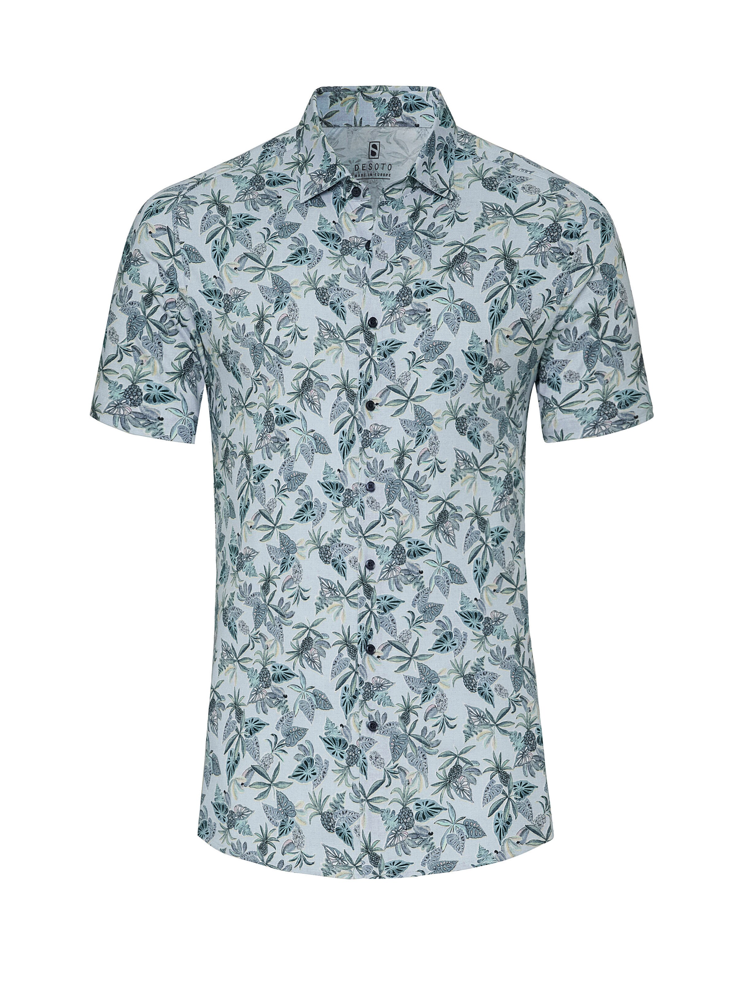 DESOTO Slim fit Overhemd in Blauw: voorkant