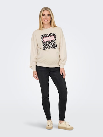 Sweat-shirt 'OLMFresh' Only Maternity en gris