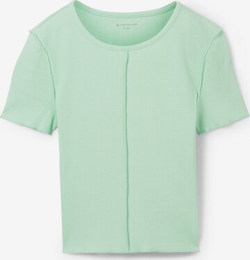 T-Shirt TOM TAILOR en vert : devant