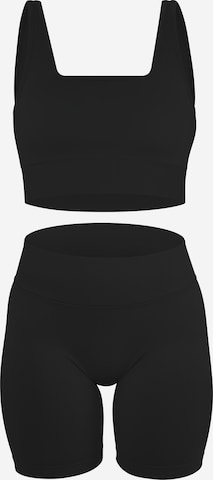 Circle Five Sportanzug 'Scrunch Shape Set (Push-Up Leggings und Medium Support Sport-BH)' in Schwarz: Vorderseite