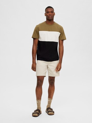 SELECTED HOMME T-Shirt 'Frank' in Grün