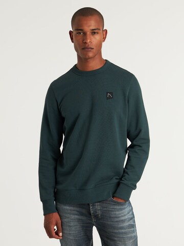 Sweat-shirt 'Toby' CHASIN' en vert : devant