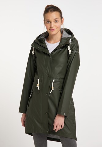 Schmuddelwedda Between-seasons coat in Green: front