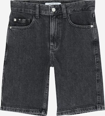 Calvin Klein Jeans Loosefit Jeans in Zwart: voorkant