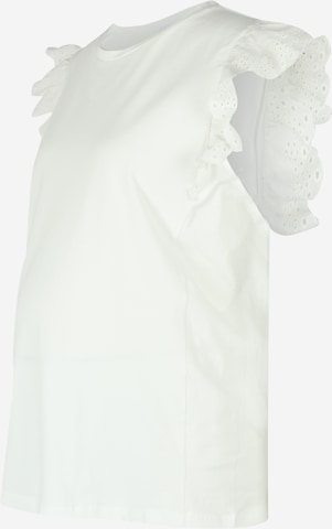 Mamalicious Curve Shirt 'Maya' in White: front