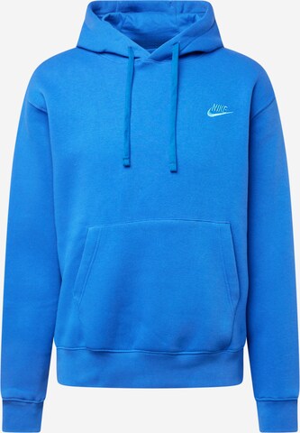 Nike Sportswear Sweatshirt 'Club Fleece' in Blauw: voorkant