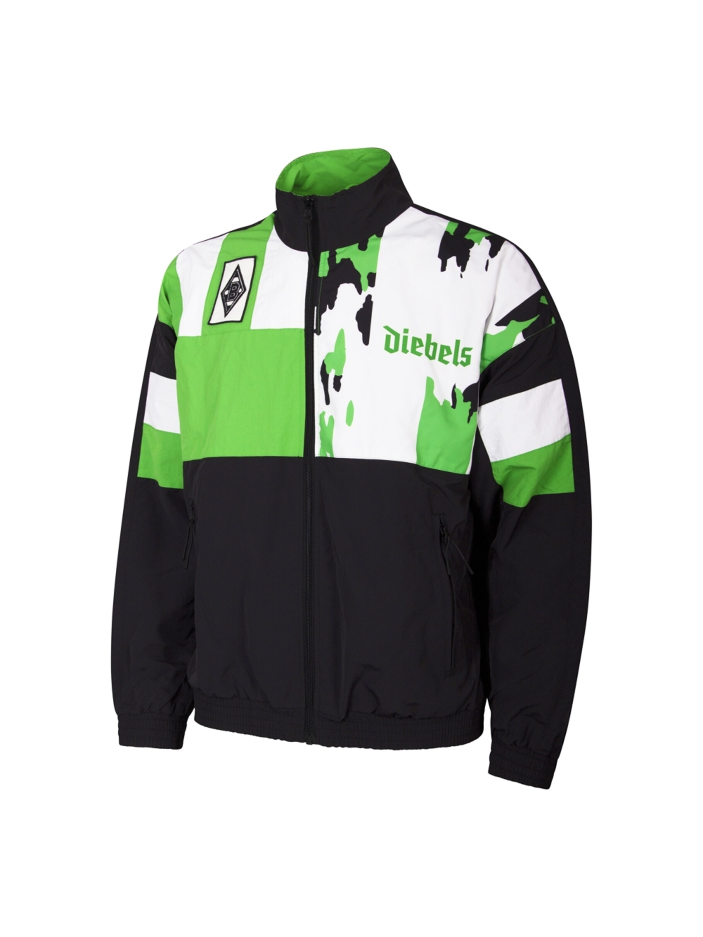 COPA FOOTBALL Sportjas 'Borussia Mönchengladbach 1995 Retro Voetbaljack' in S in de kleur Zwart, Productweergave