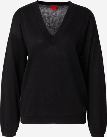 HUGO - Pullover 'Sessarina' em preto: frente
