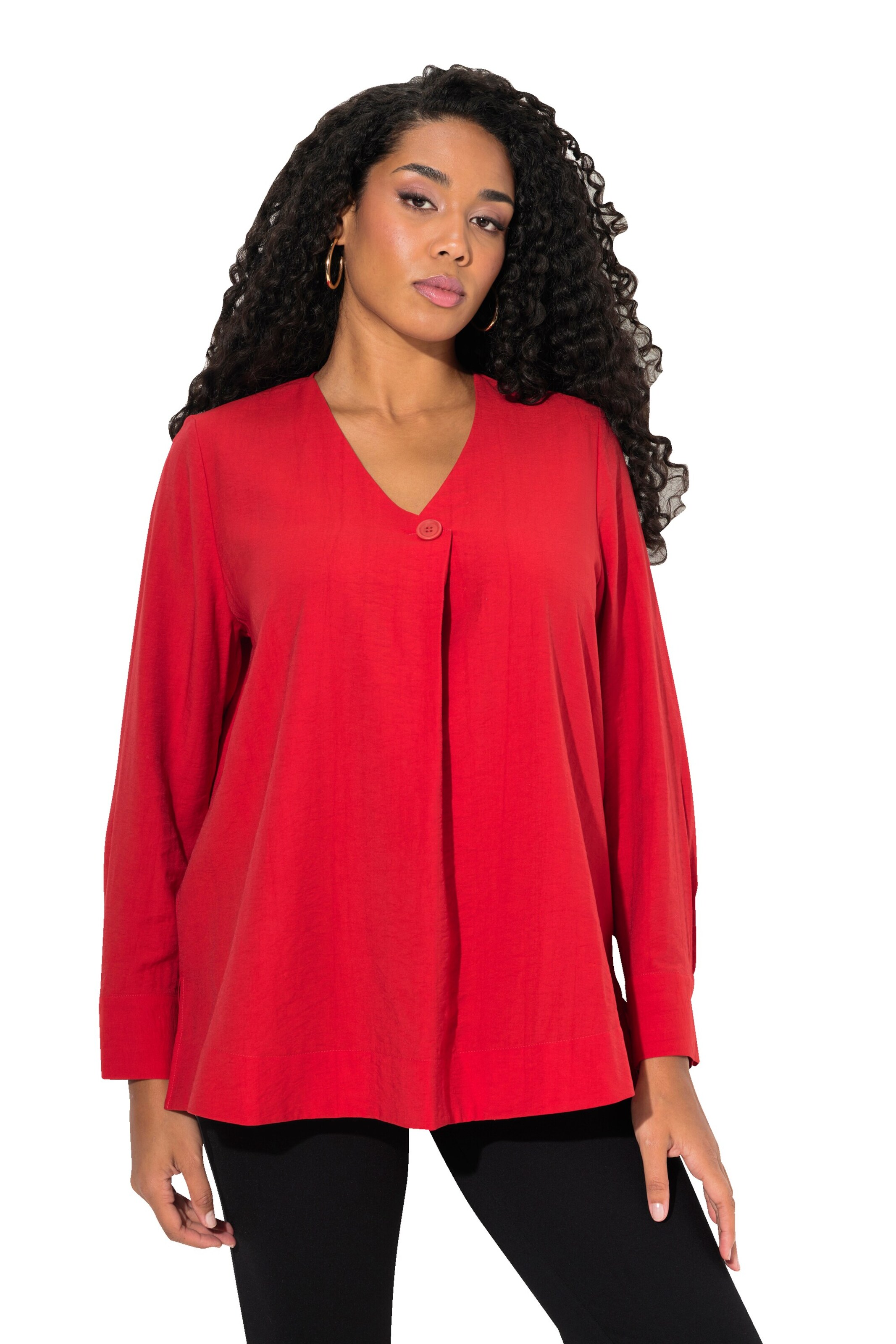 Ulla Popken Tuniek in Rood: voorkant