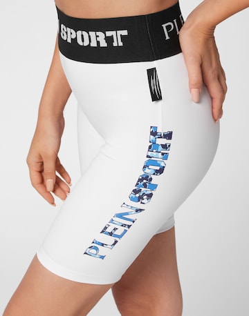 Plein Sport Skinny Sports trousers in White