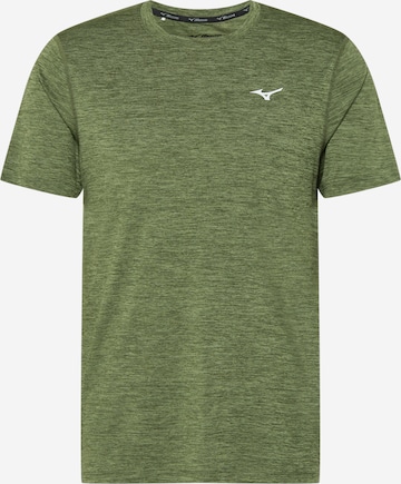 MIZUNO - Camisa funcionais 'Impulse' em verde: frente