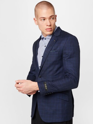 Coupe slim Veste de costume BURTON MENSWEAR LONDON en bleu : devant