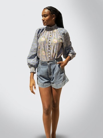 Miss June Bluse 'Blouse Raquel' i blå