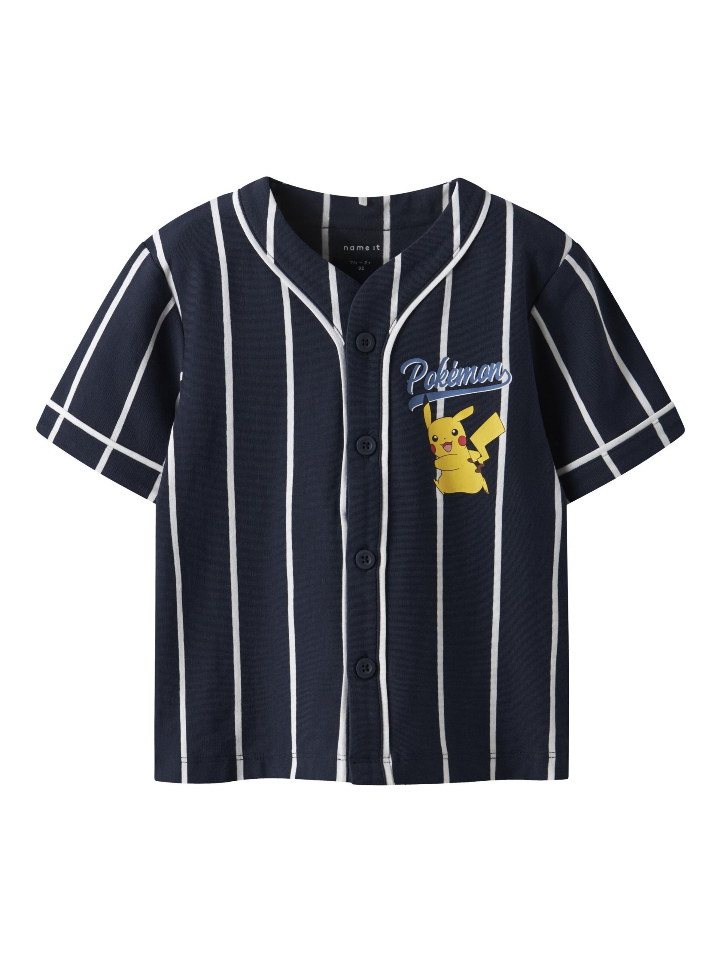 NAME IT Regular fit Button up shirt 'Pokémon' in Blue: front