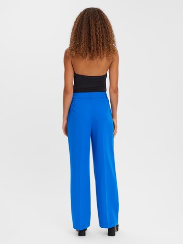 VERO MODA Wide leg Pleated Pants 'Zelda' in Blue