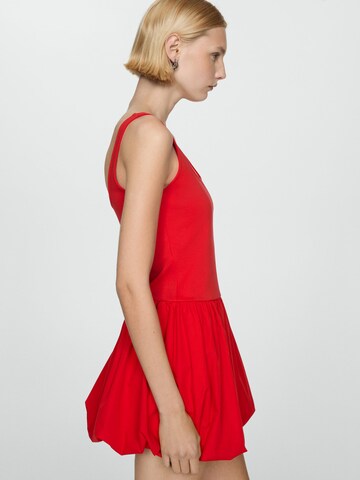 MANGO Letní šaty 'NUBE' – červená