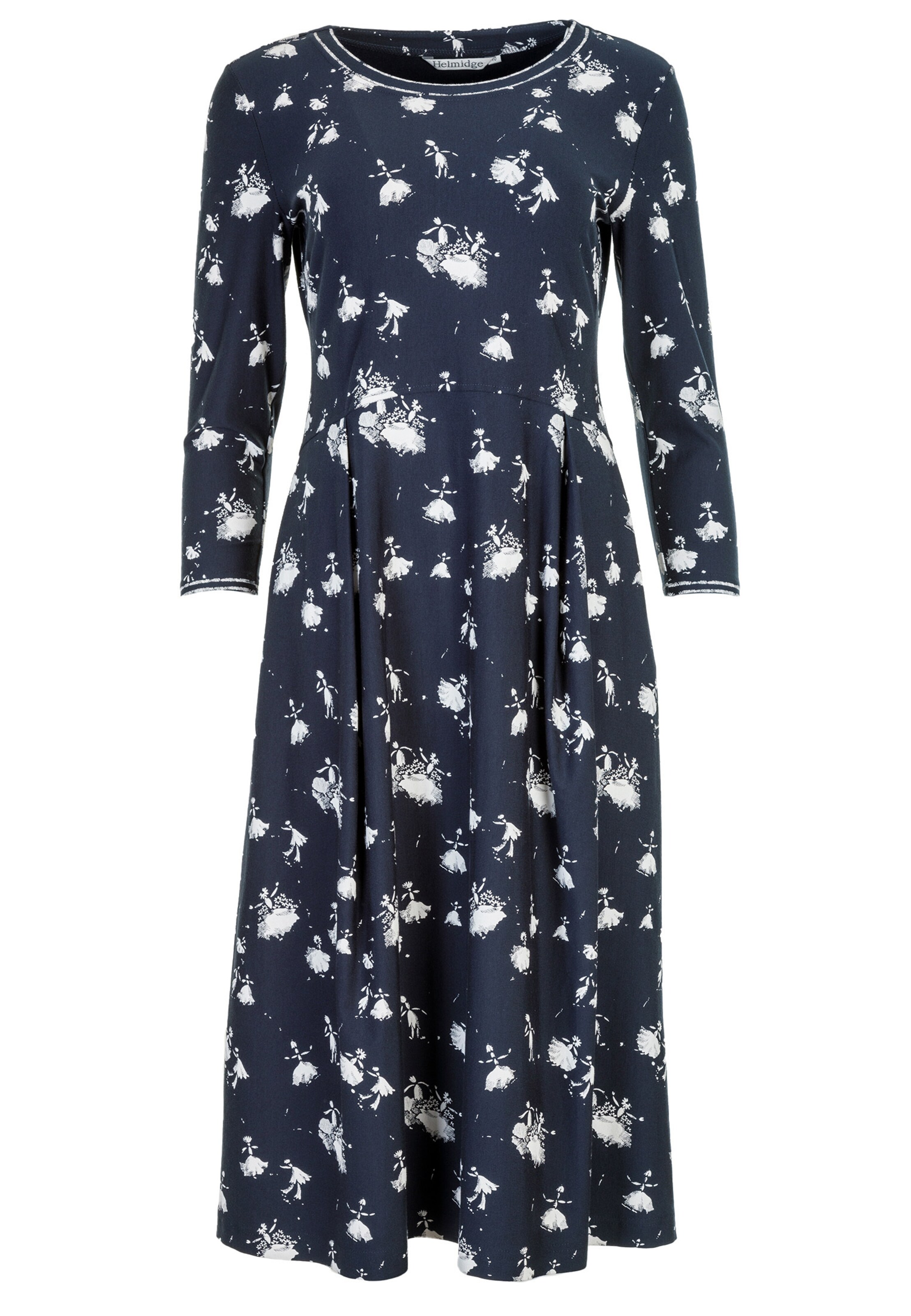 Frauen Große Größen HELMIDGE Druckkleid in Blau, Dunkelblau - ZU45248 Frauen Große Größen HELMIDGE Druckkleid in Blau, Dunkelblau - ZU45248