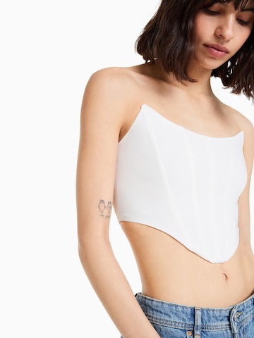 Chemisier Bershka en blanc