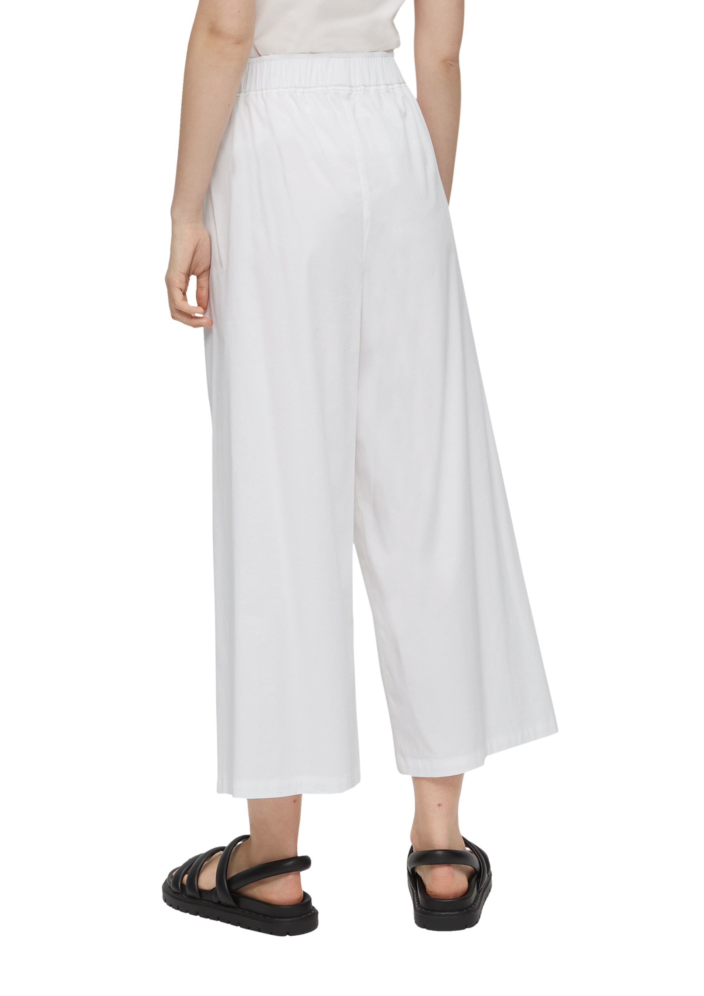 Wide Leg Pantalon s.Oliver BLACK LABEL en blanc