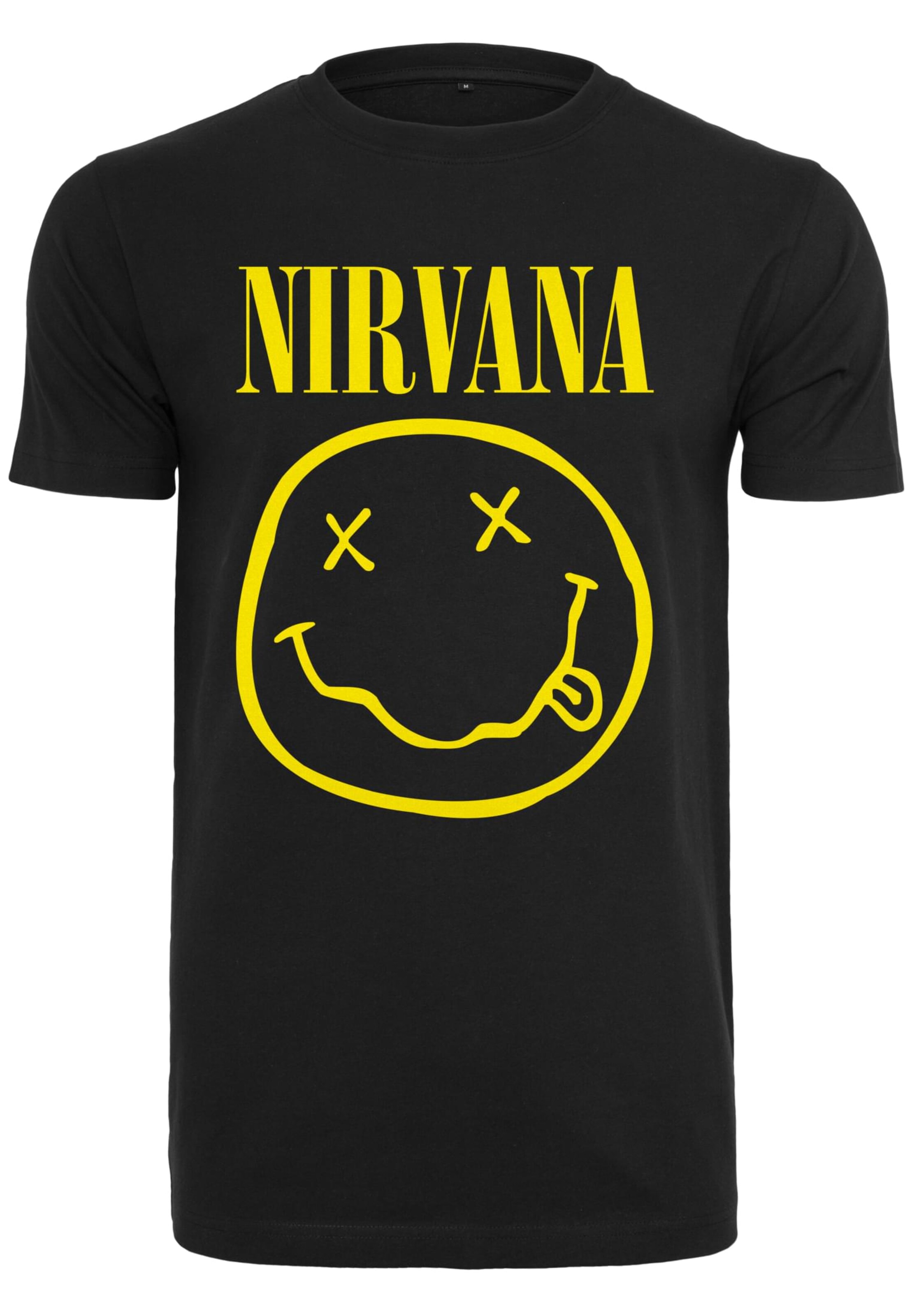 Merchcode T-Shirt 'Nirvana' in Schwarz: Vorderseite