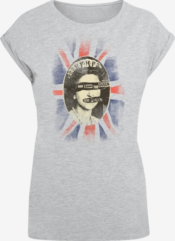 F4NT4STIC Shirt 'Sex Pistols God Save The Queen' in Grey: front