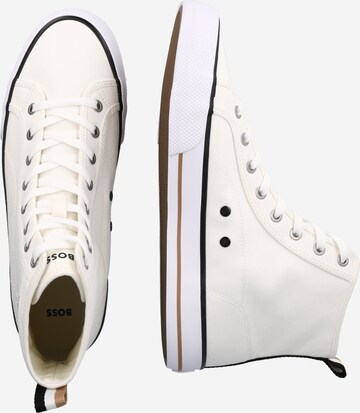 BOSS Black - Sapatilhas altas 'Aiden' em branco