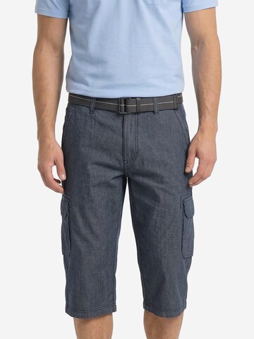 CASAMODA Regular Cargo Pants 'Cargo-Bermuda 3/4' in Blue