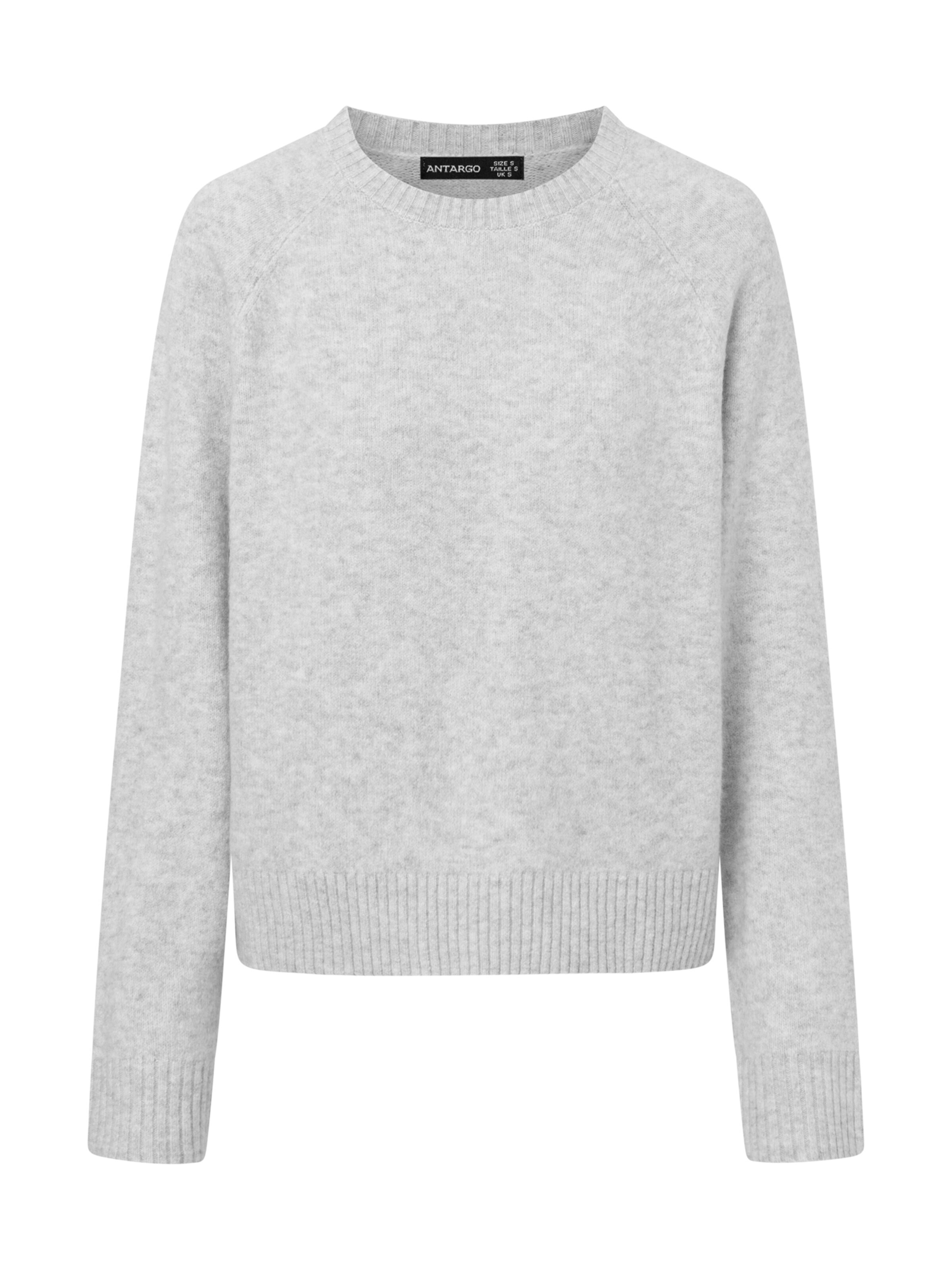 Antargo Oversizepullover 'Naomi'‌‌‌‌‌‌‌‌‌ in XS in hellgrau, Produktansicht