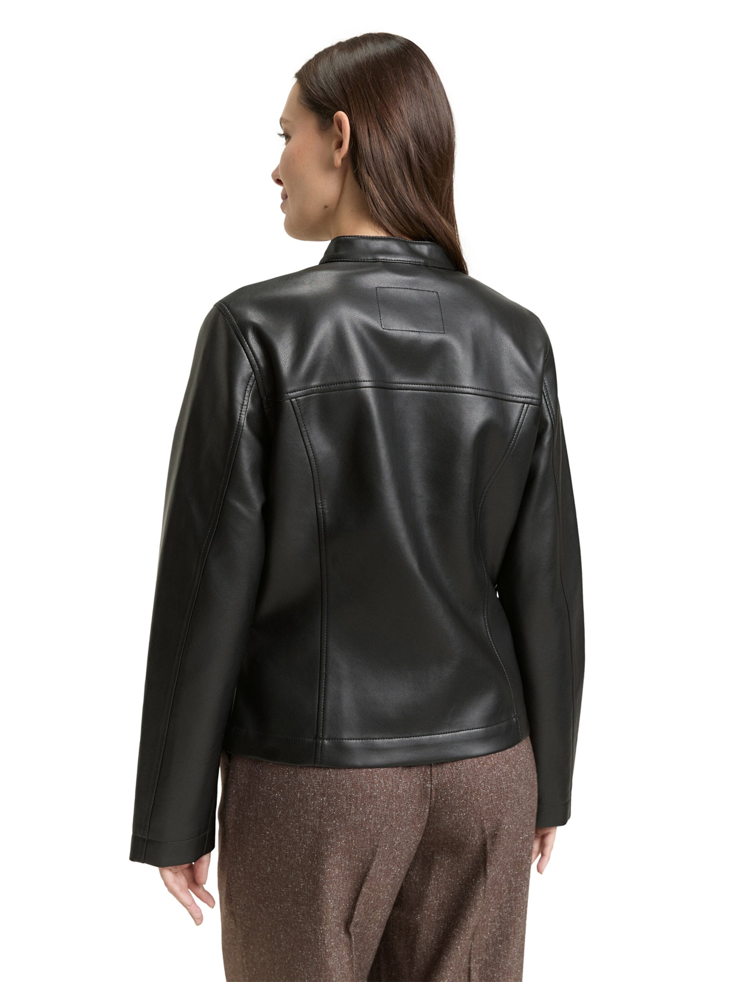 TOM TAILOR Φθινοπωρινό και ανοιξιάτικο μπουφάν σε μαύρο