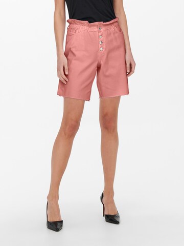 ONLY Normální Kalhoty 'CUBA' – pink: přední strana