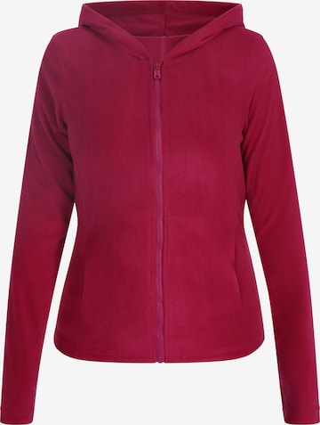 Veste en polaire CELOCIA en rose : devant