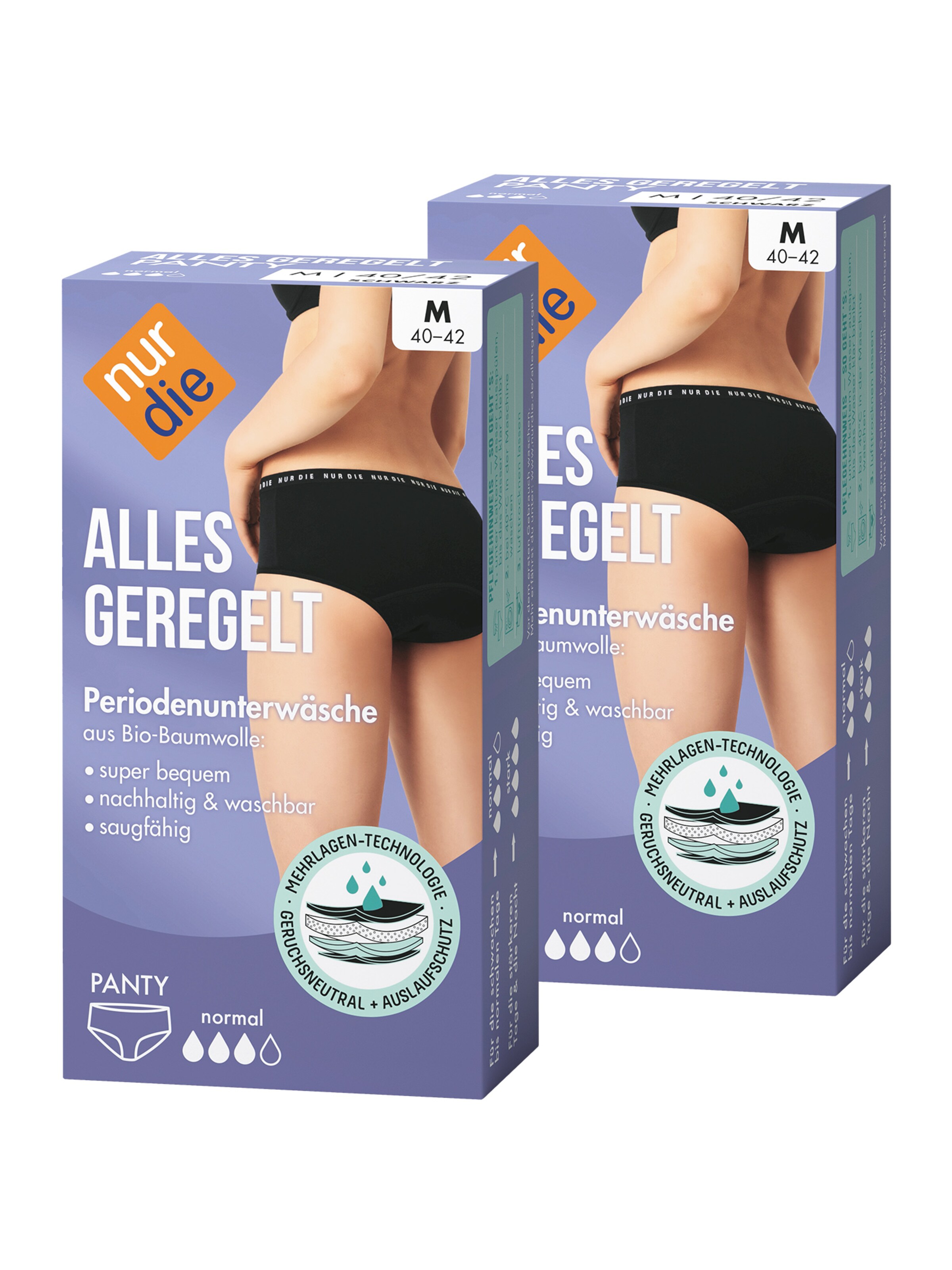 Nur Die Panty ' Alles Geregelt Menstruations-Panty medium' in Black