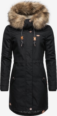 Parka invernale 'Tawny' di Ragwear in nero: frontale