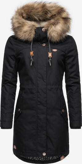 Ragwear Winterparka 'Tawny' in braun / schwarz / weiß, Produktansicht