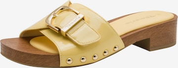 Mule Tamaris en jaune : devant