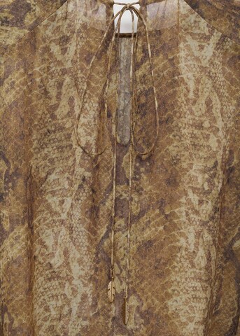 MANGO Bluse 'Carola' in Braun