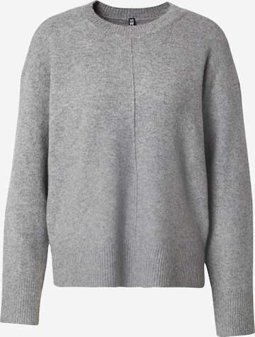 Pullover 'PCMALOU' di PIECES in grigio: frontale