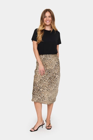 SAINT TROPEZ Nederdel i beige