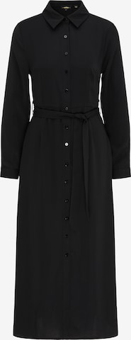 usha BLACK LABEL Shirt Dress in Black: front