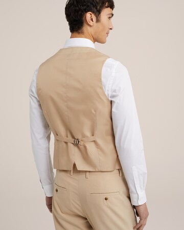 WE Fashion Slim fit Suit vest in Beige