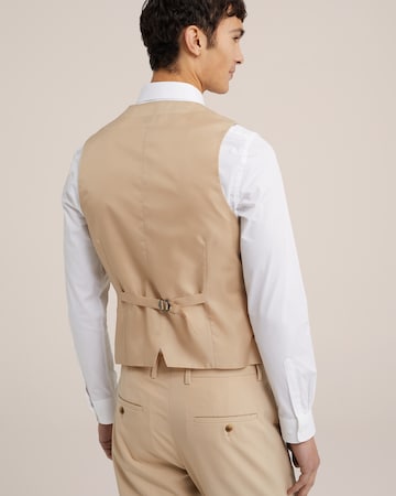 Coupe slim Gilet de costume WE Fashion en beige