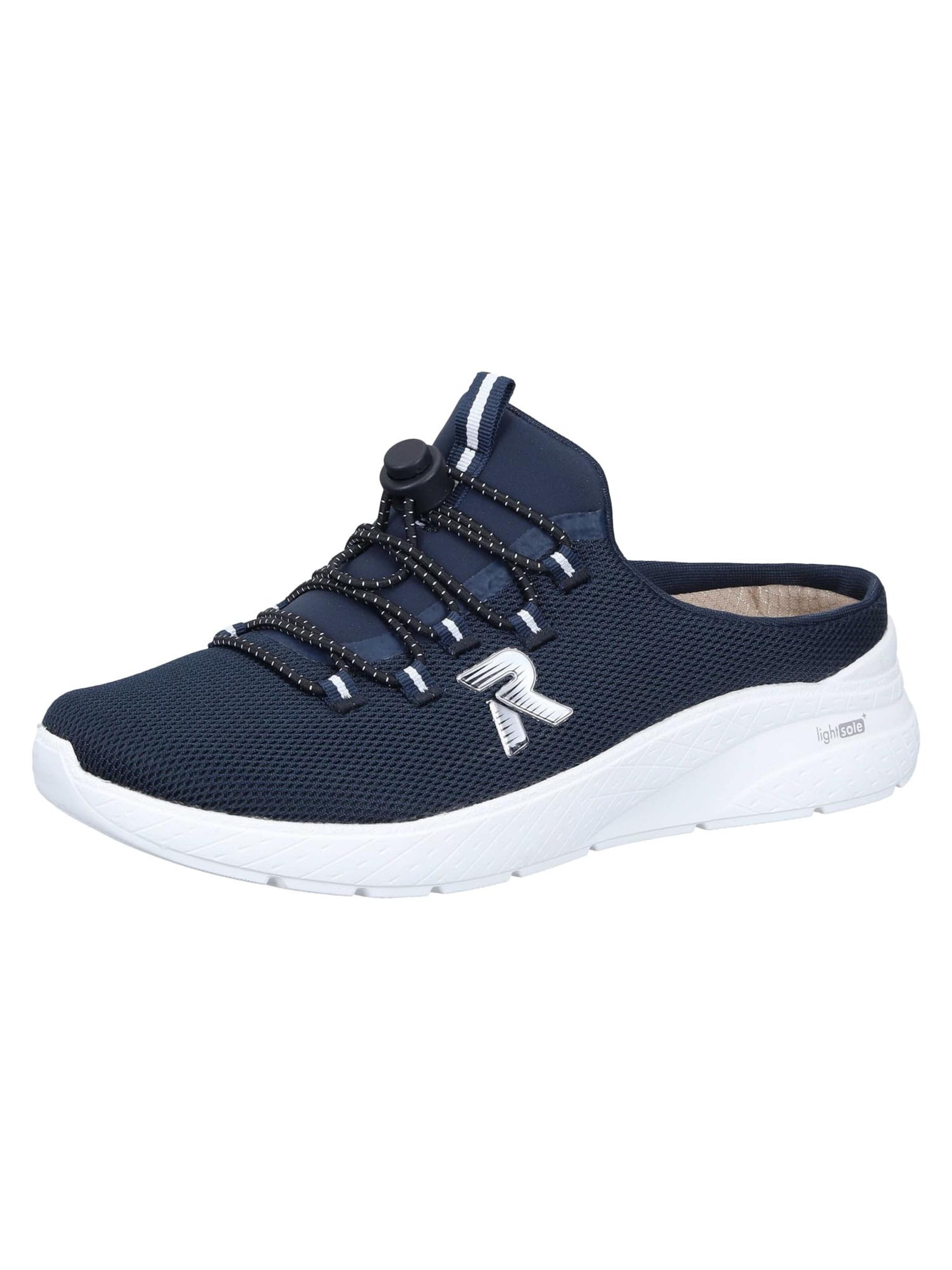 Rieker Clogs 'Basic' in Blue: front