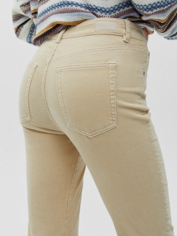 Pull&Bear Slimfit Spodnie w kolorze beżowy