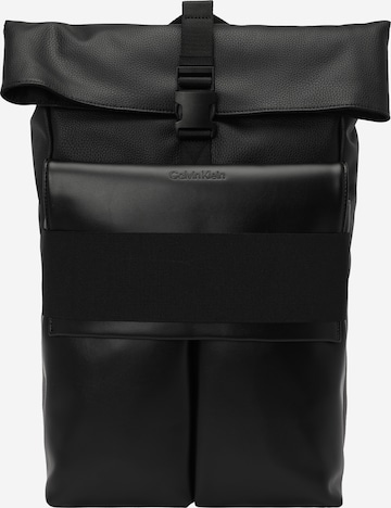 Calvin Klein - Mochila em preto: frente